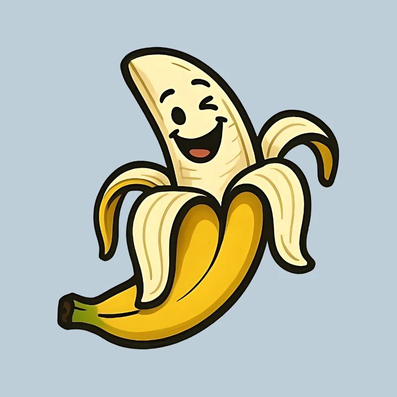 Lustige Lächelnde Banane