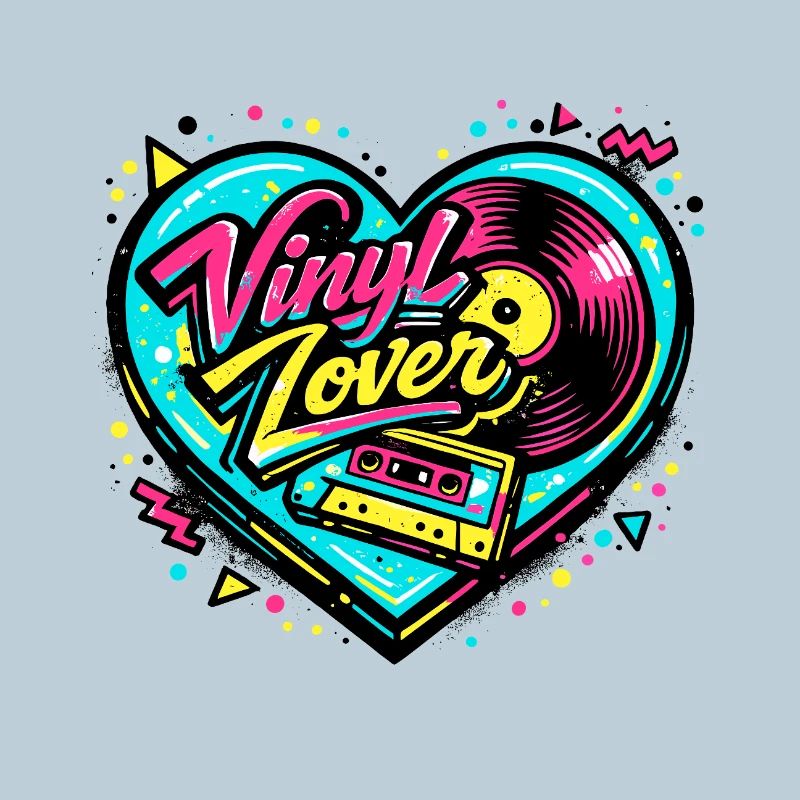 Vinyl Heart Neon