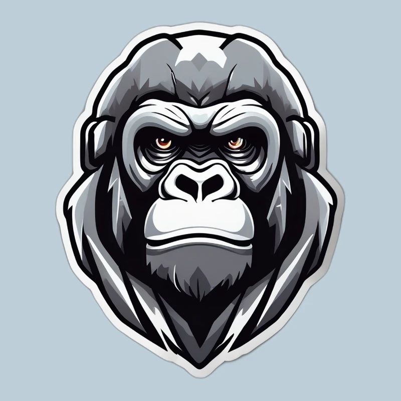 Gorille guerrier graphique