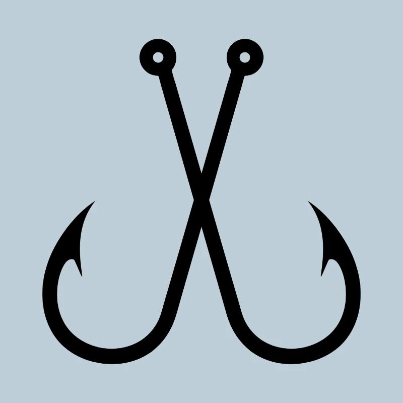 Crossed Fish Hooks
