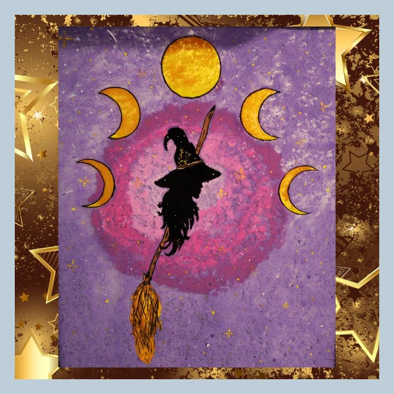 Sorcière Stellaire sur le Balai