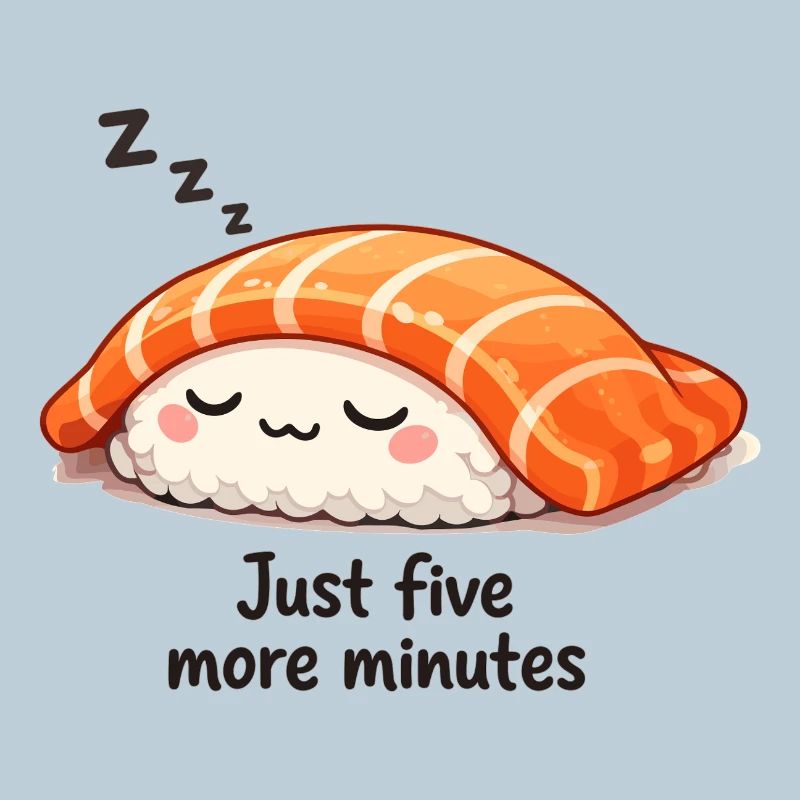 Sleeping Kawaii Sushi: Just Five More Minutes