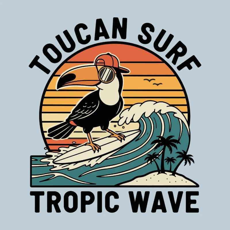 Toucan Surf Tropic Wave Ocean Vibes