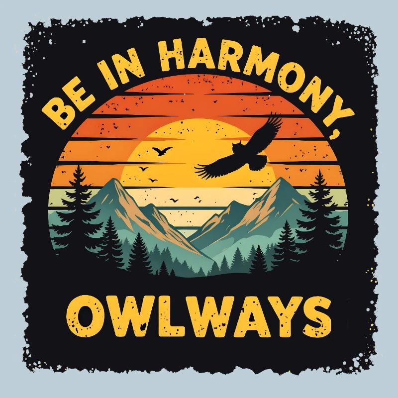 Owl Harmony at Sunset