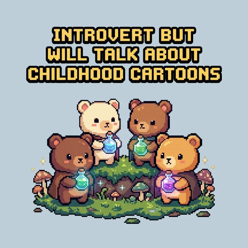 Introverti rencontre dessins animés d’enfance