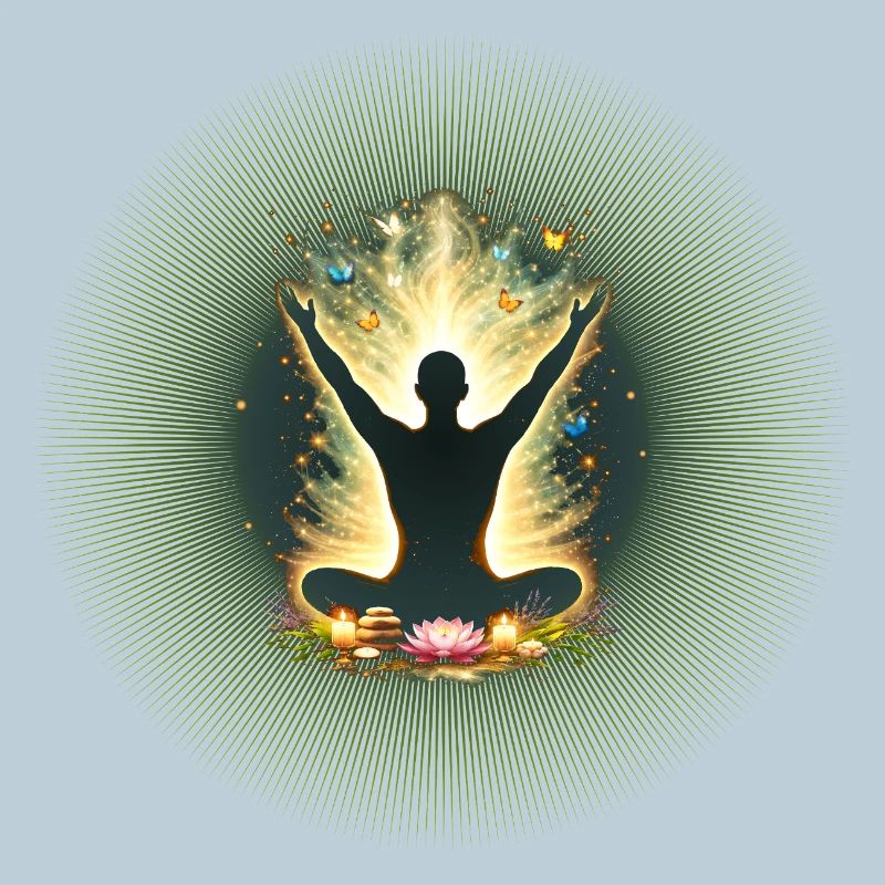 Conception de Mandala de Yoga de Sensibilisation à la Méditation
