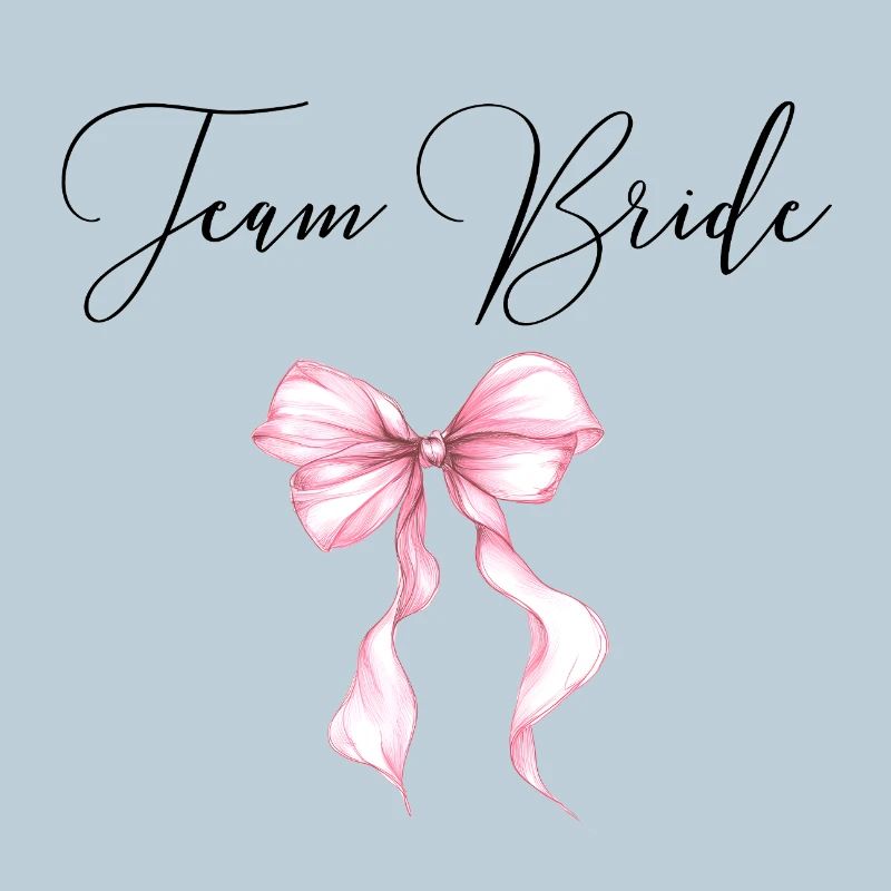 Team Bride! Pinke Schleife