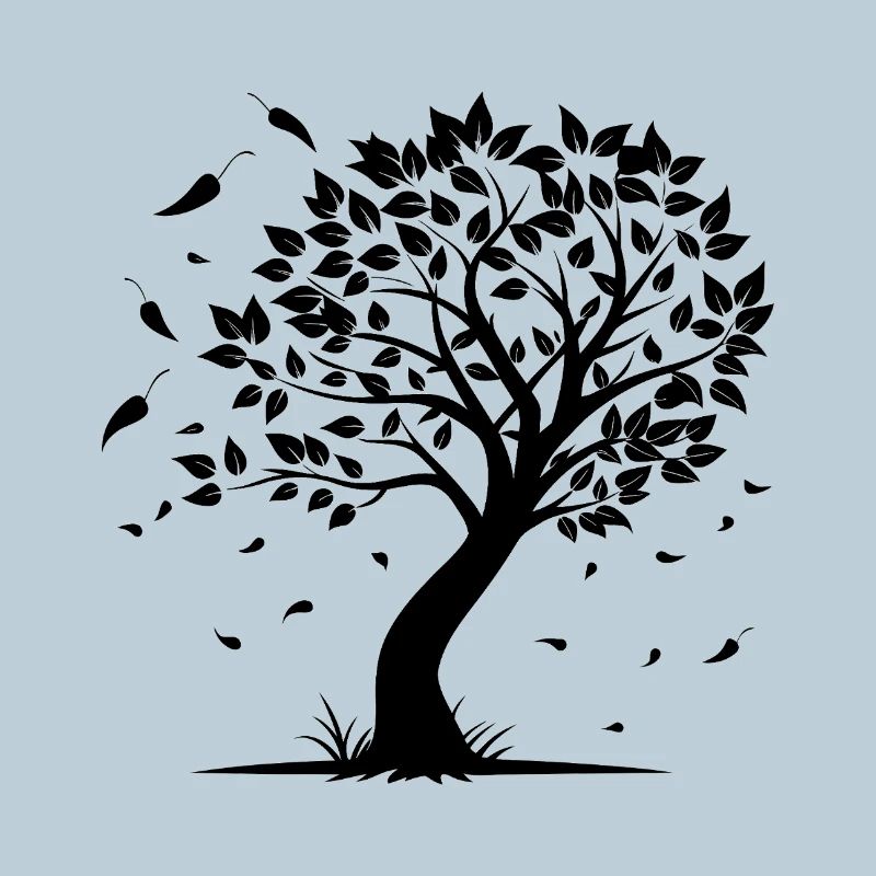 Baum mit Wind