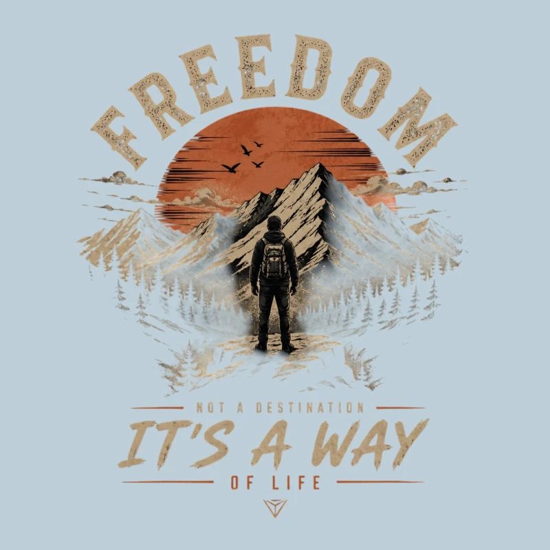 FREEDOM IT'S A WAY Bergwanderer