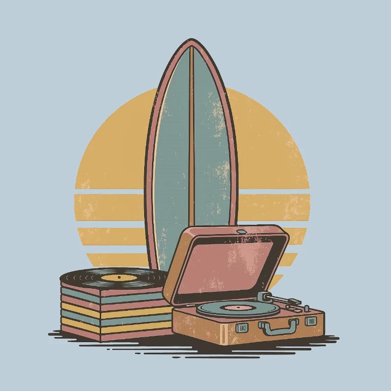 Retro Surf Vibes Vinyl