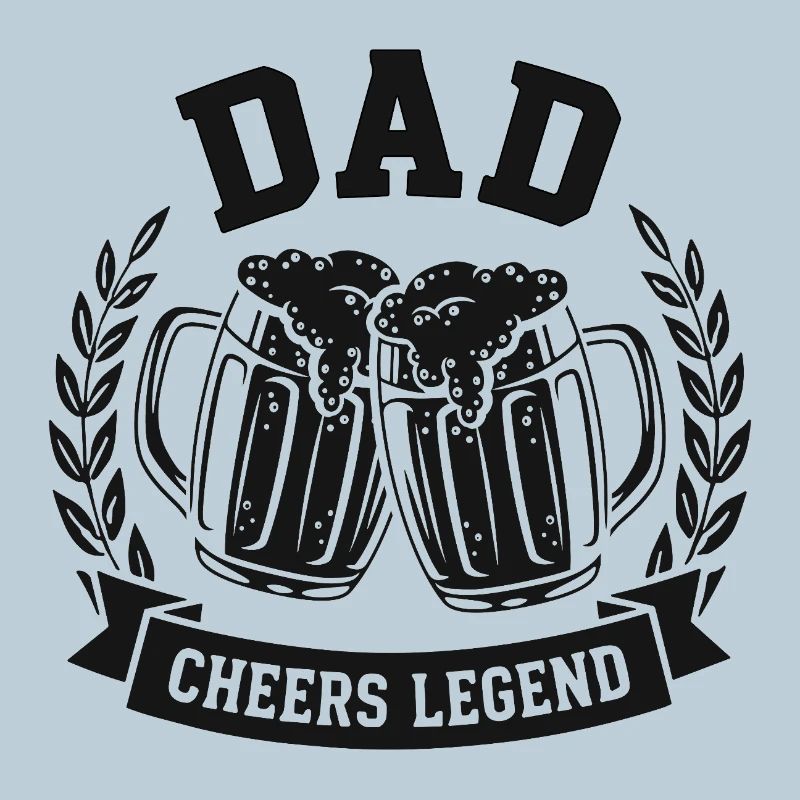 DAD CHEERS LEGEND Beer Logo for Fathers
