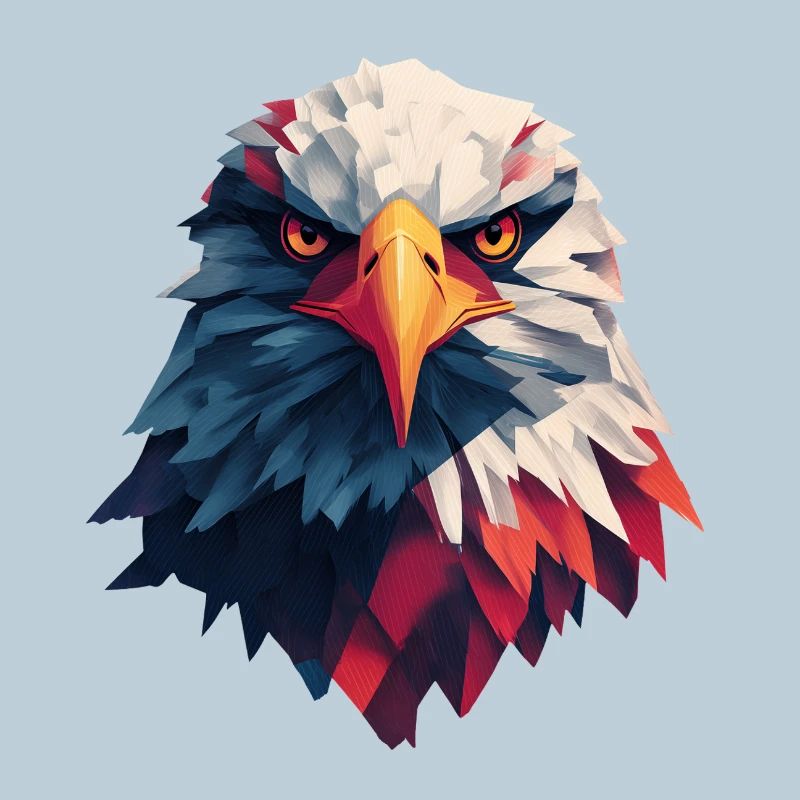 Majestic eagle piercing gaze