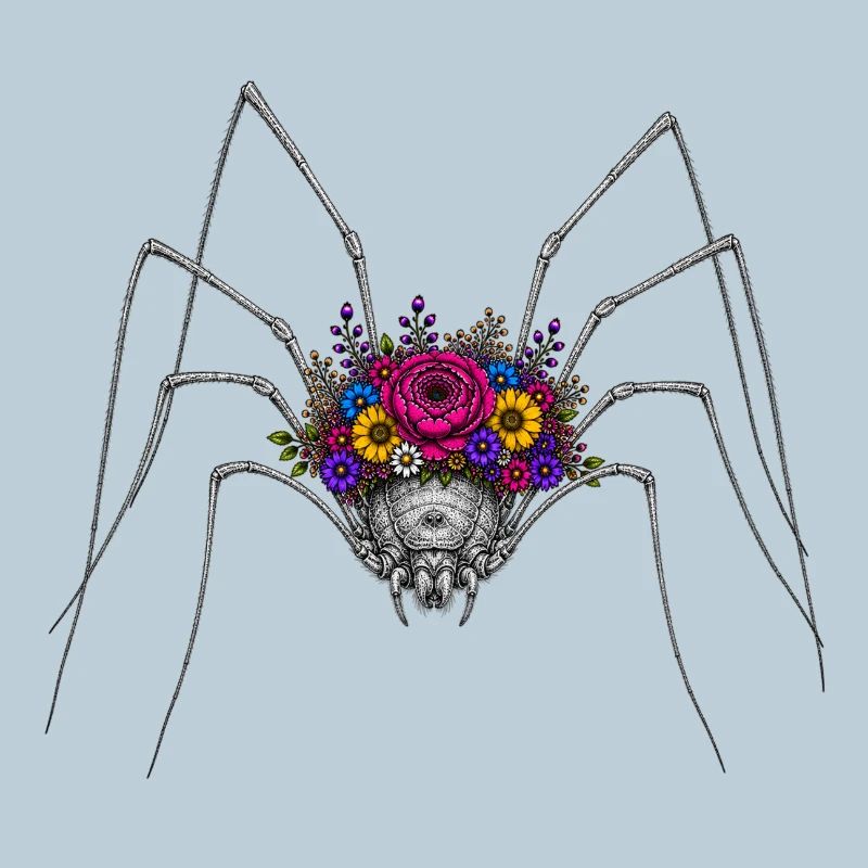 Couronne d’araignée en fleurs
