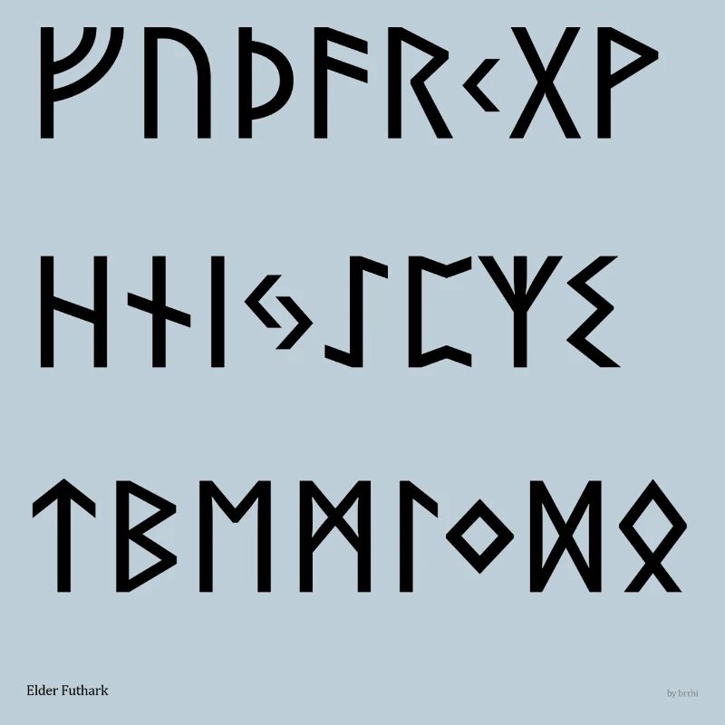 Elder Futhark (black)