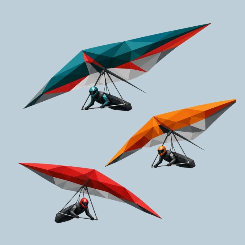 Polygon Hang Gliders Trio