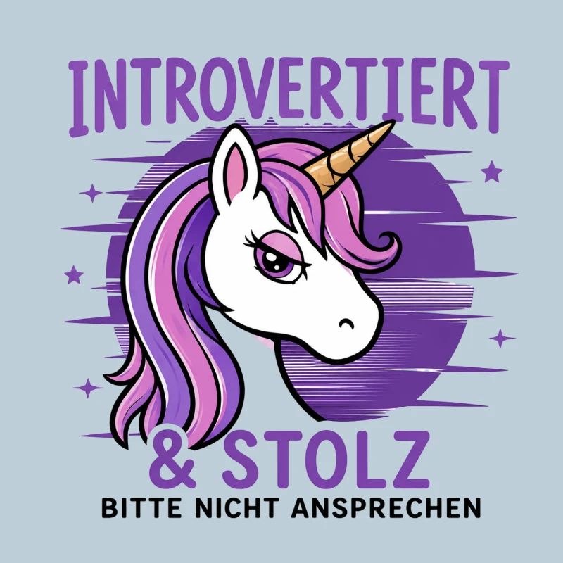 Introvertiert & stolz – Einhorn Humor