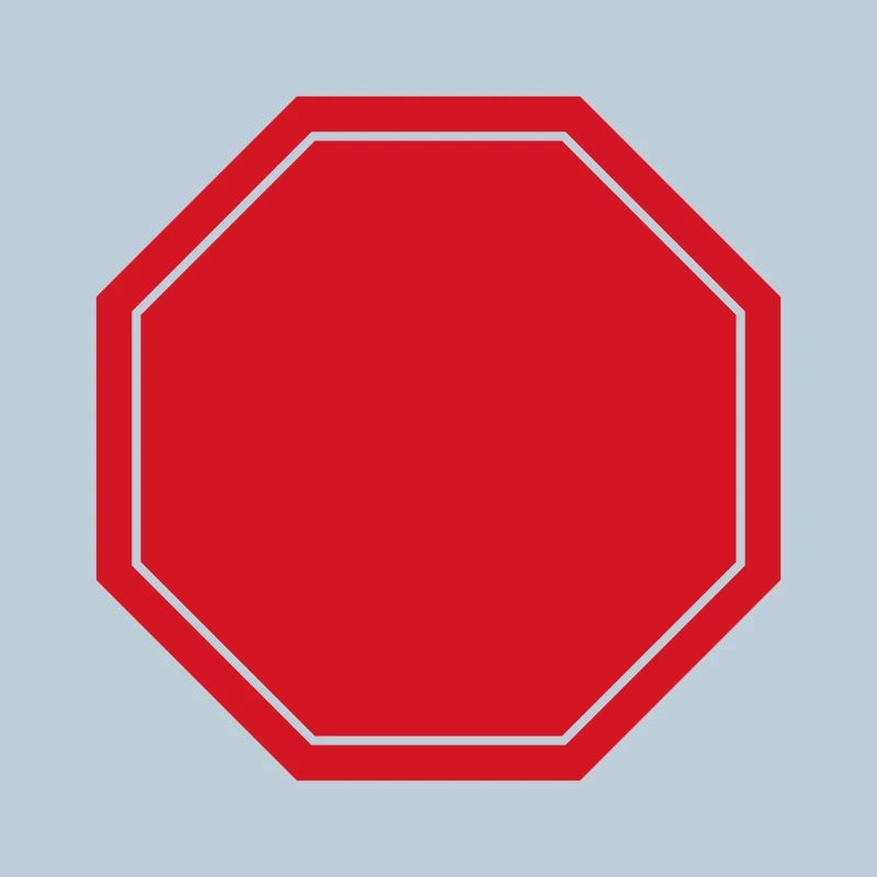 Leeres Stoppschild
