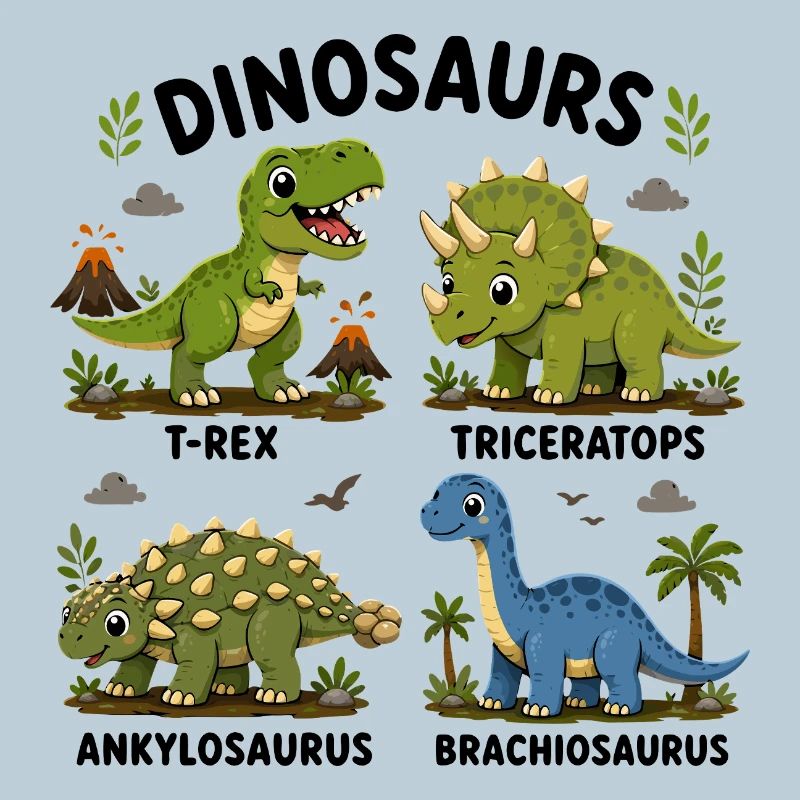 Learning dinosaur species for children