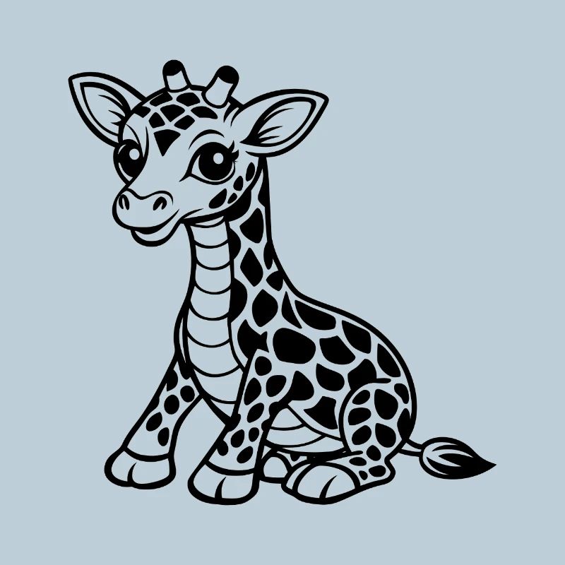 De jolies bébés girafes