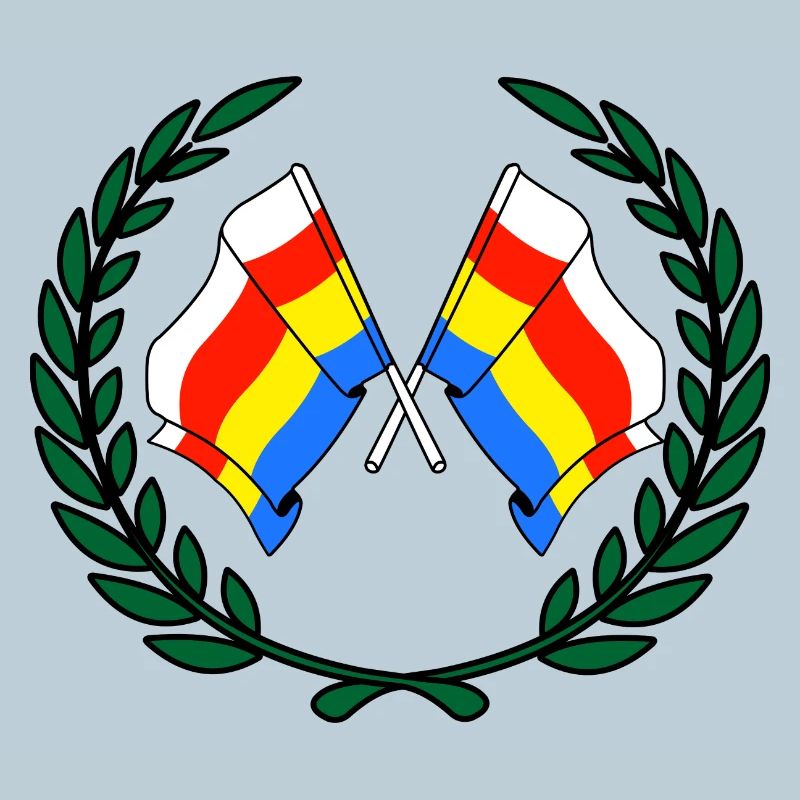 Flags Podlaskie laurel wreath