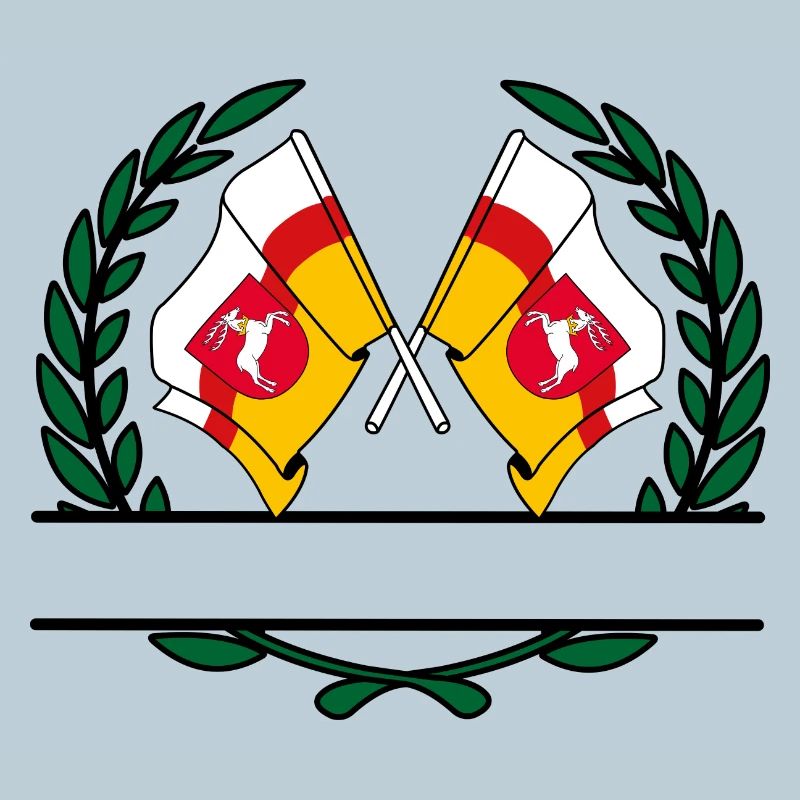 Fahnen Lubin Lorbeerkranz Banner