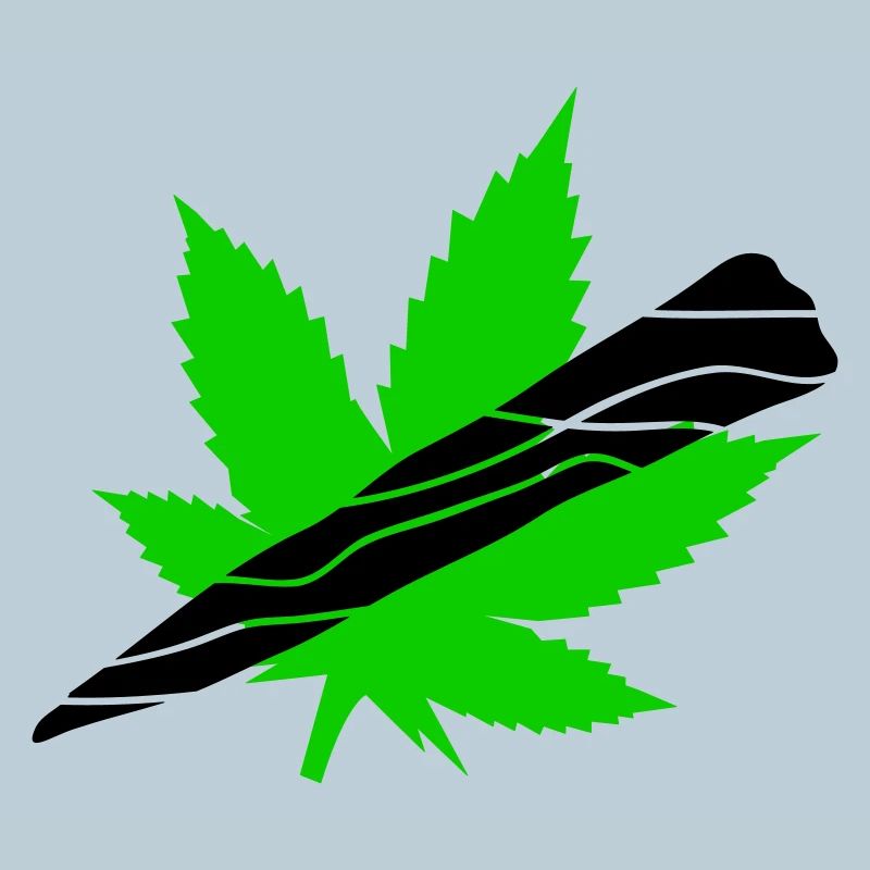 Neon Cannabisblatt Grafik