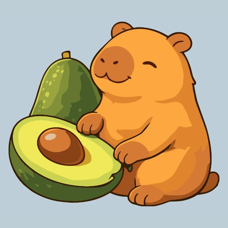 Capybara avec avocat