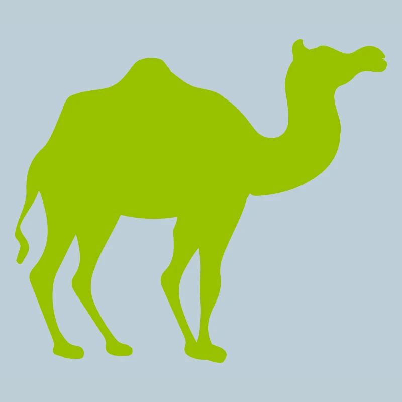 Glowing Camel Silhouette