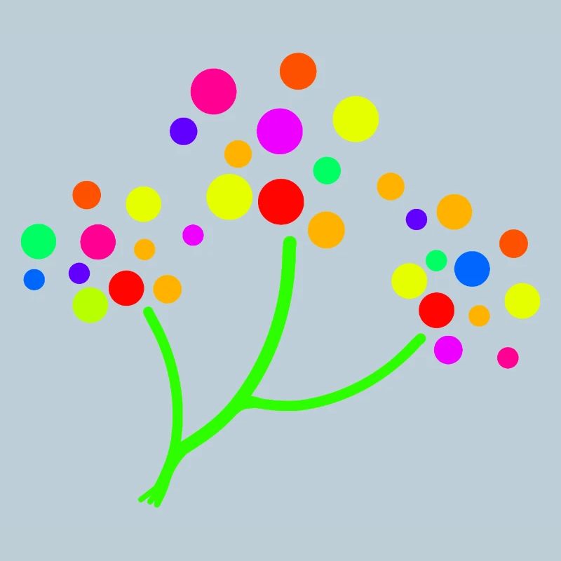 Neon Confetti Tree
