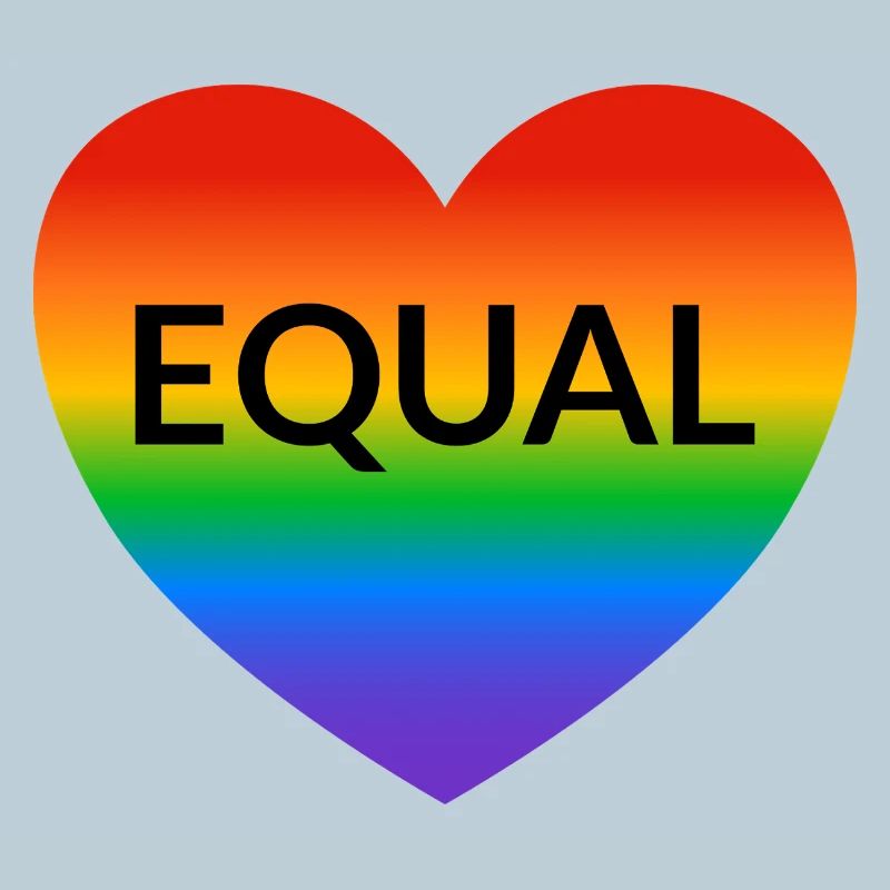 Equal Heart Rainbow Pride