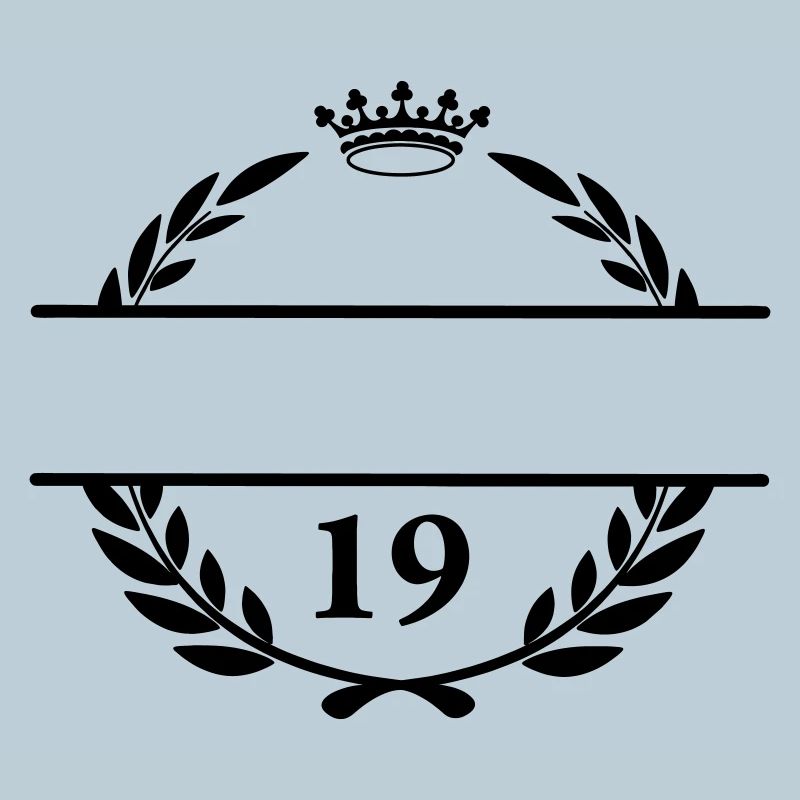 Bannière de nom Lauwerkrans avec le numéro 19