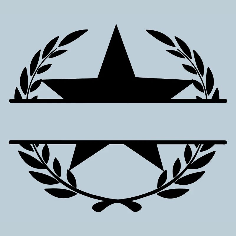Lorbeerkranz Monogramm Stern