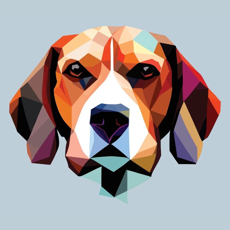 Beagle Dog Polygon