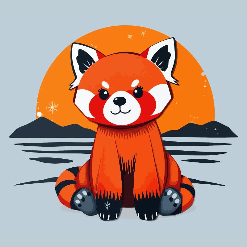 Charmant panda roux