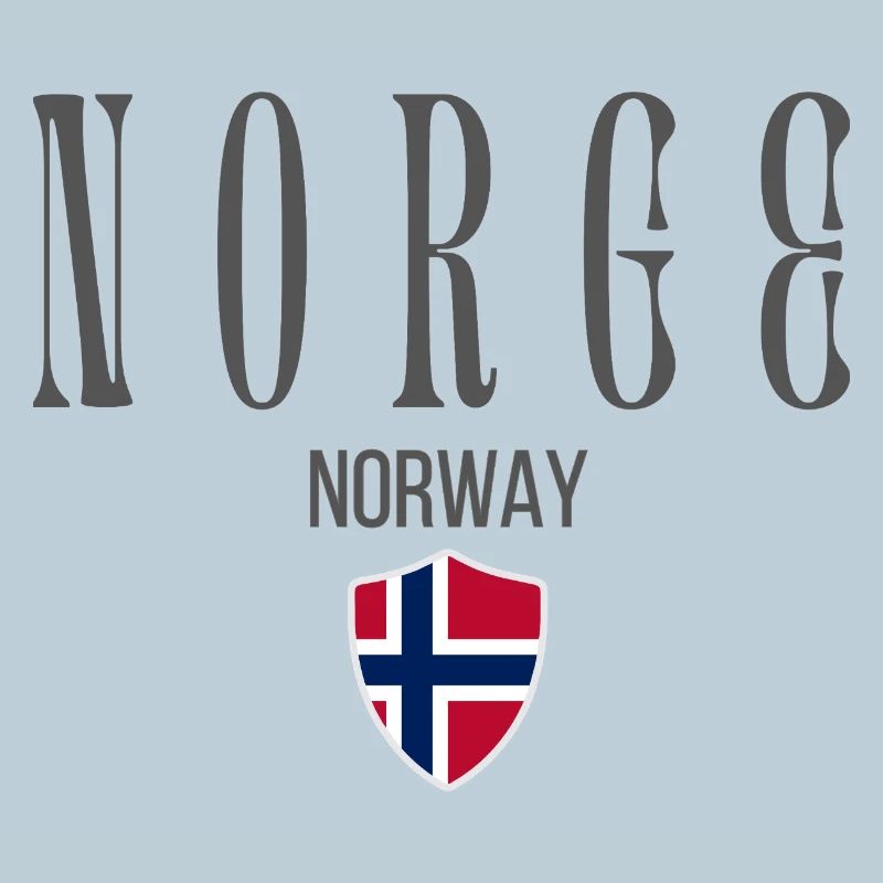 Norwegian pride, minimalist sleek design