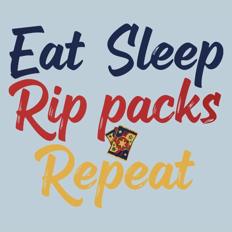 Pack de décrochage Eat Sleep Collection de cartes à collectionner à chaque fois