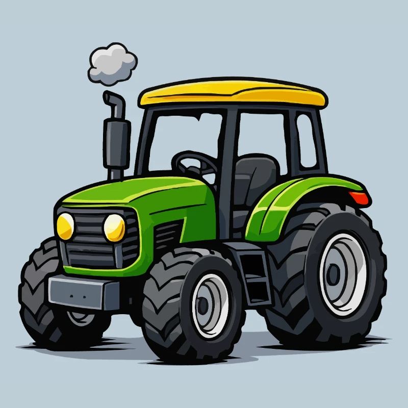 Traktor Trekker Cartoon