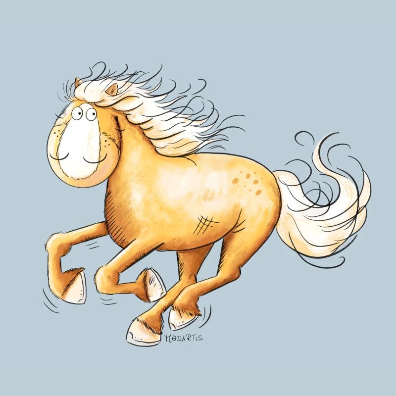 Fast Haflinger I Horse Horses Comic
