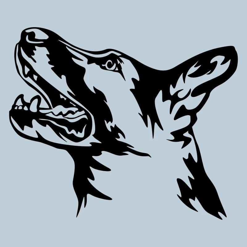 German Shepherd Head