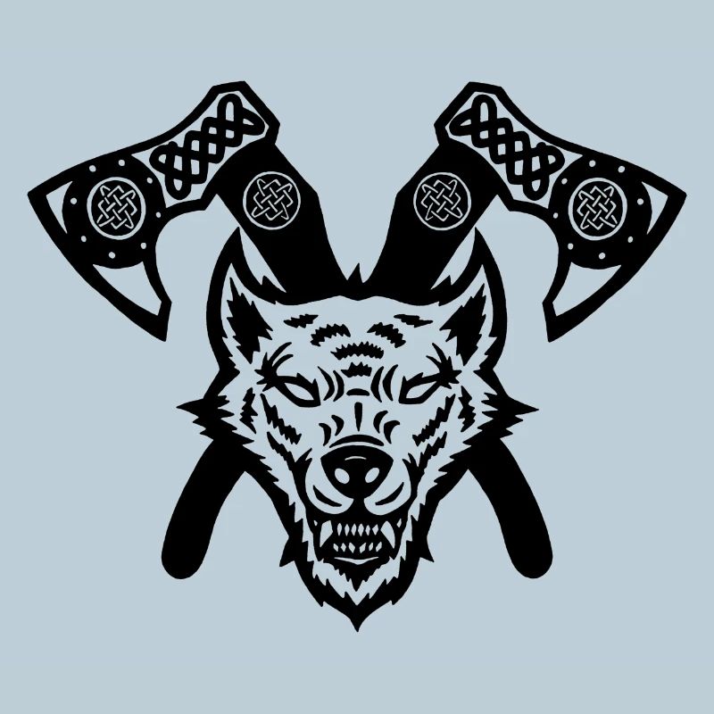 Äxte des schwarzen Wolfs und der Wikinger