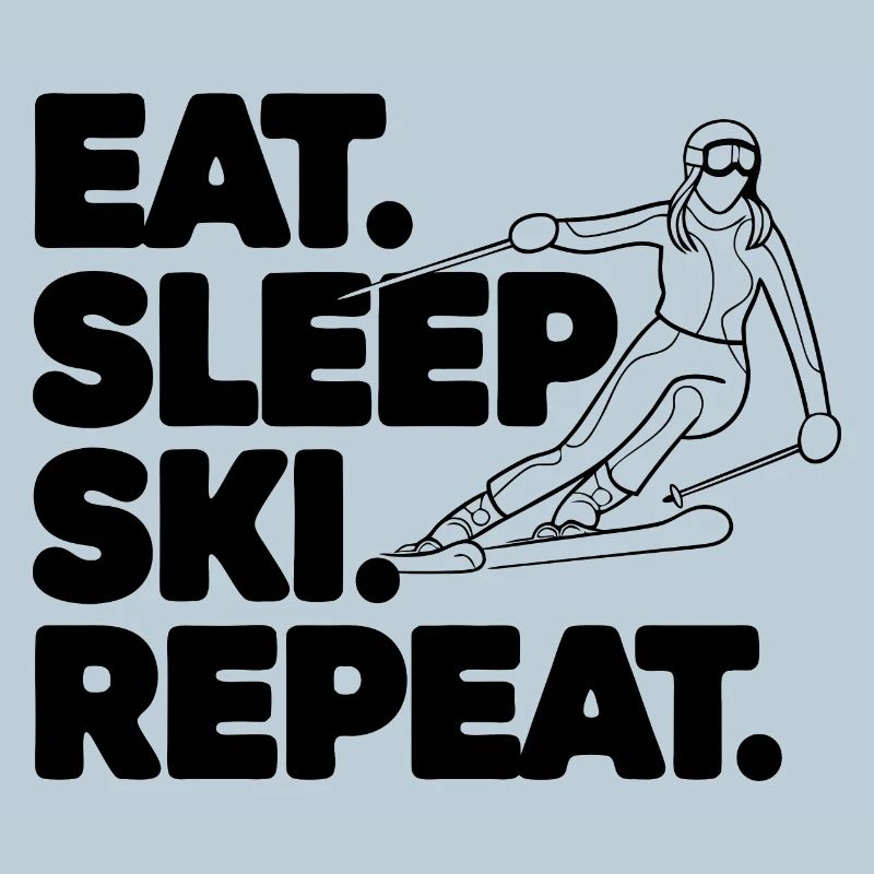 Panneau de ski avec texte inspirant