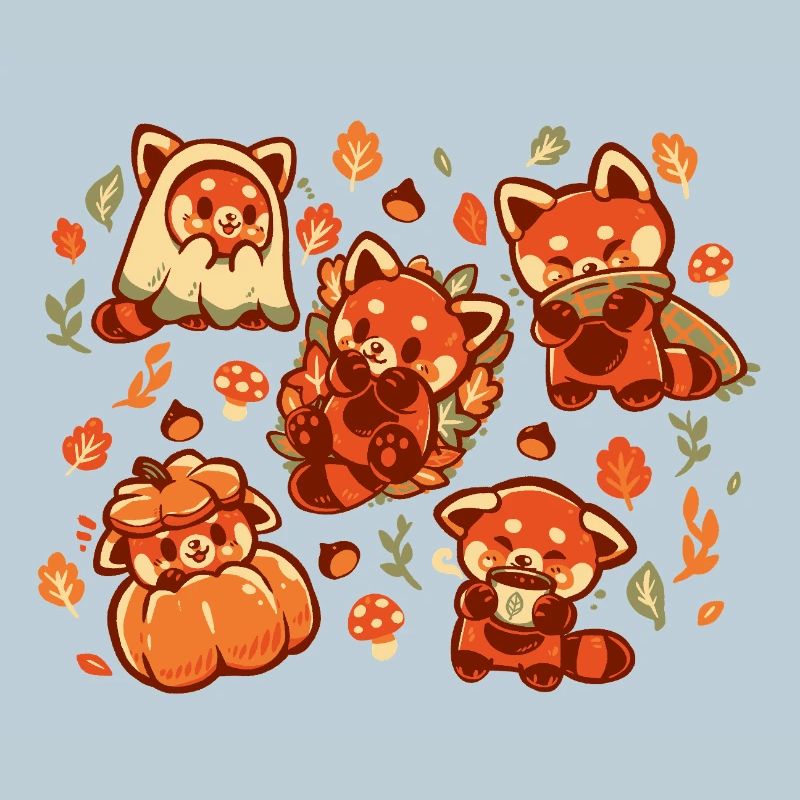 Panda roux Automne