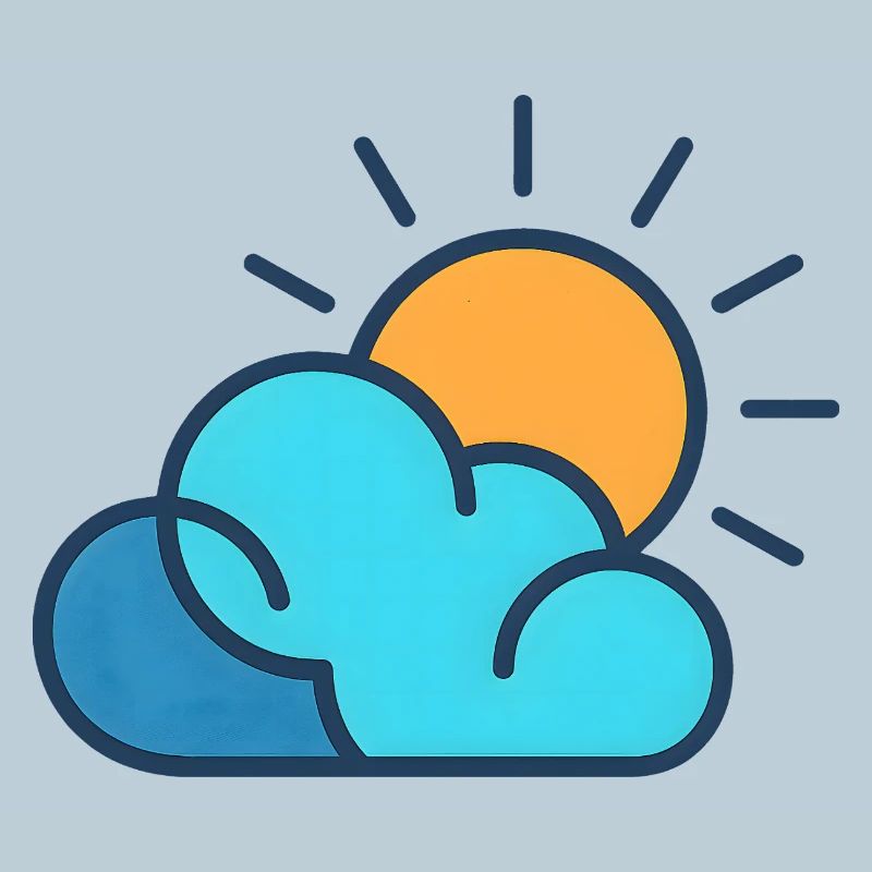Sun over clouds