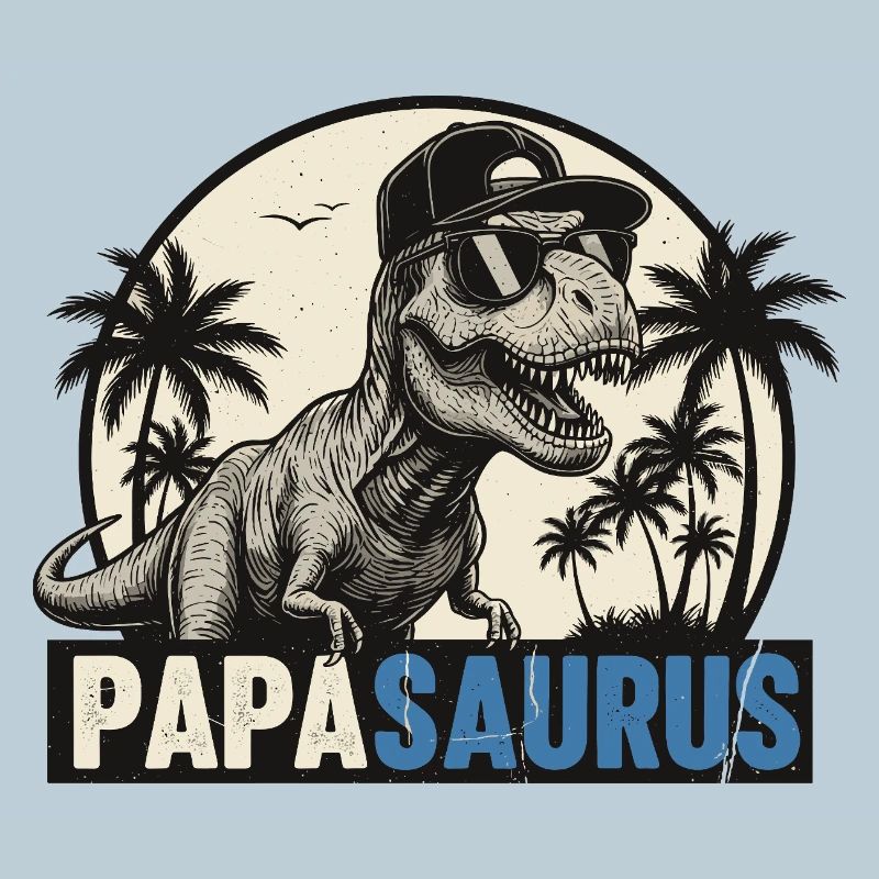 Papasaurus – Cool T-Rex Father Design