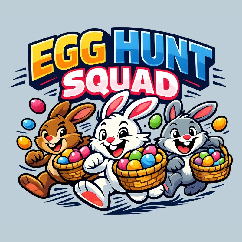 Easter Egg Hunt Squad Easter Bunny