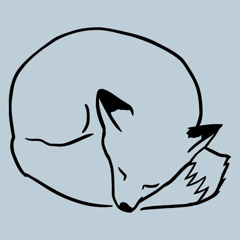 Fuchs schlafend: Niedlich, Kawaii & Comic Stil