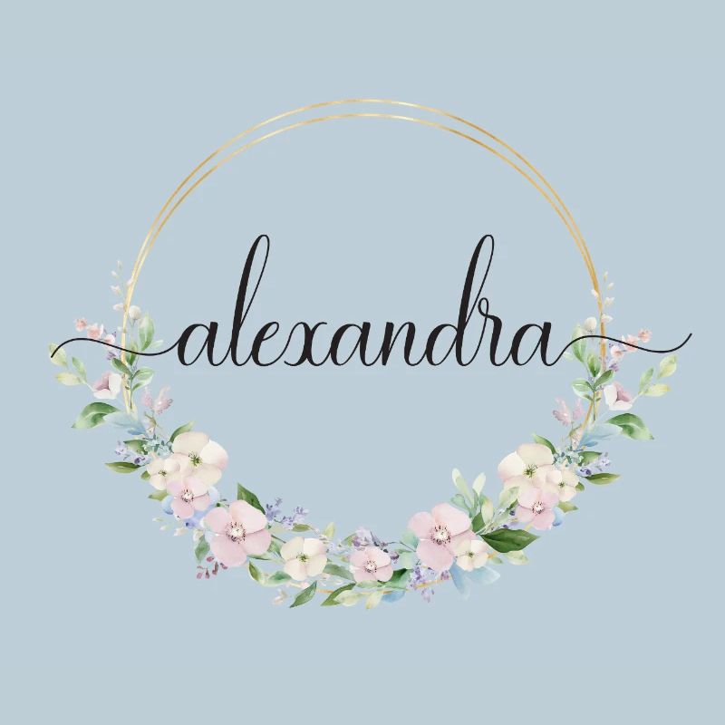 Alexandra! Floral wreath, customisable