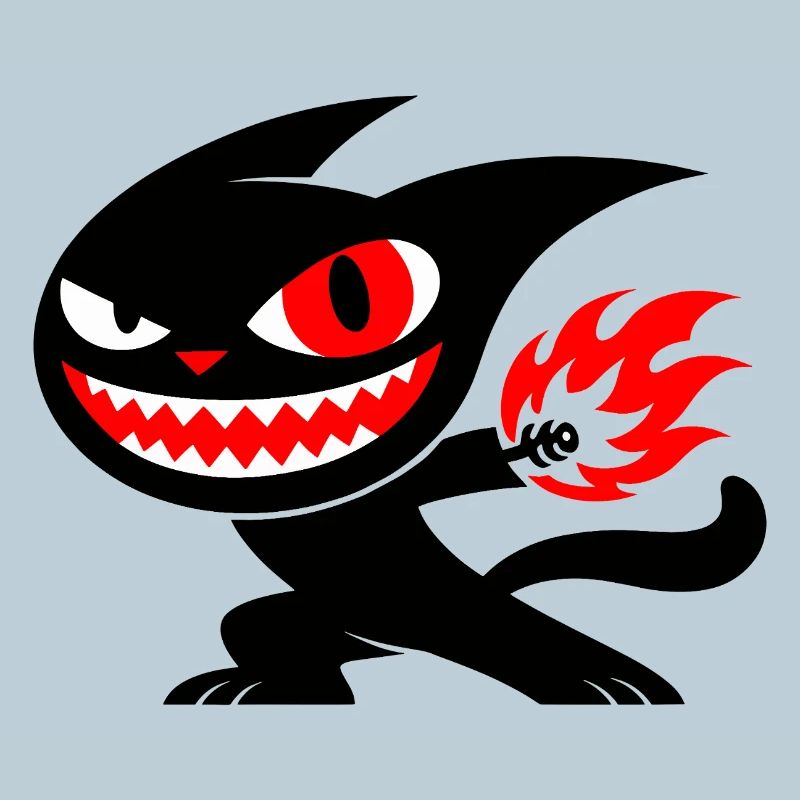 Creature on fire
