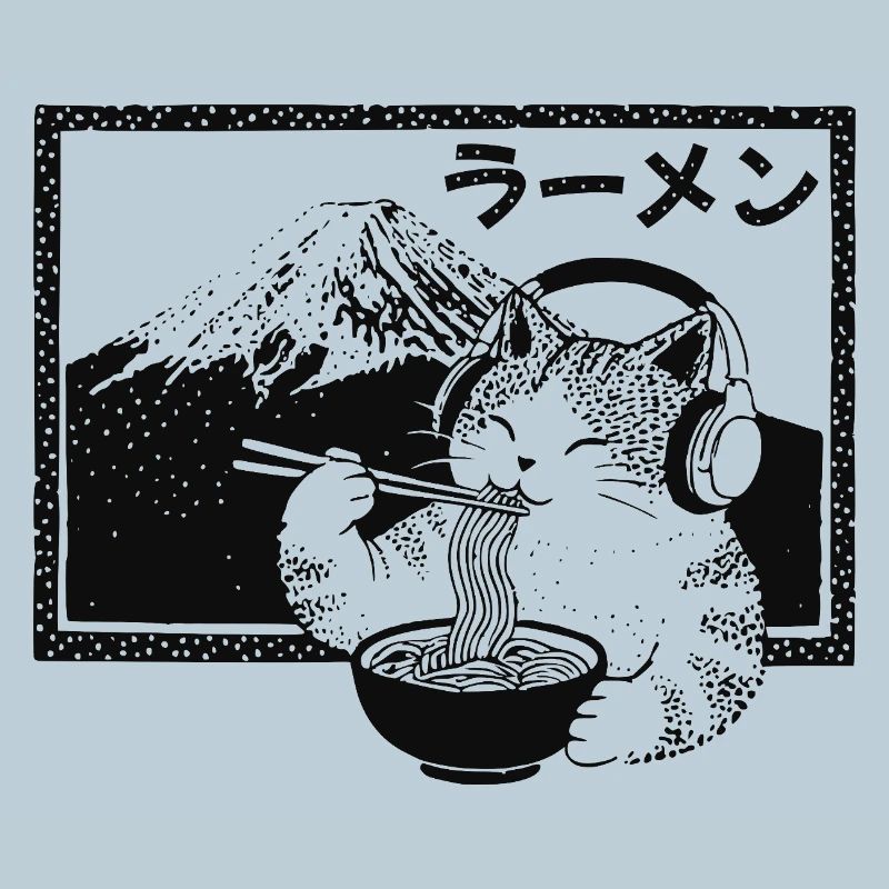 Ramen Kitten Mount Fuji