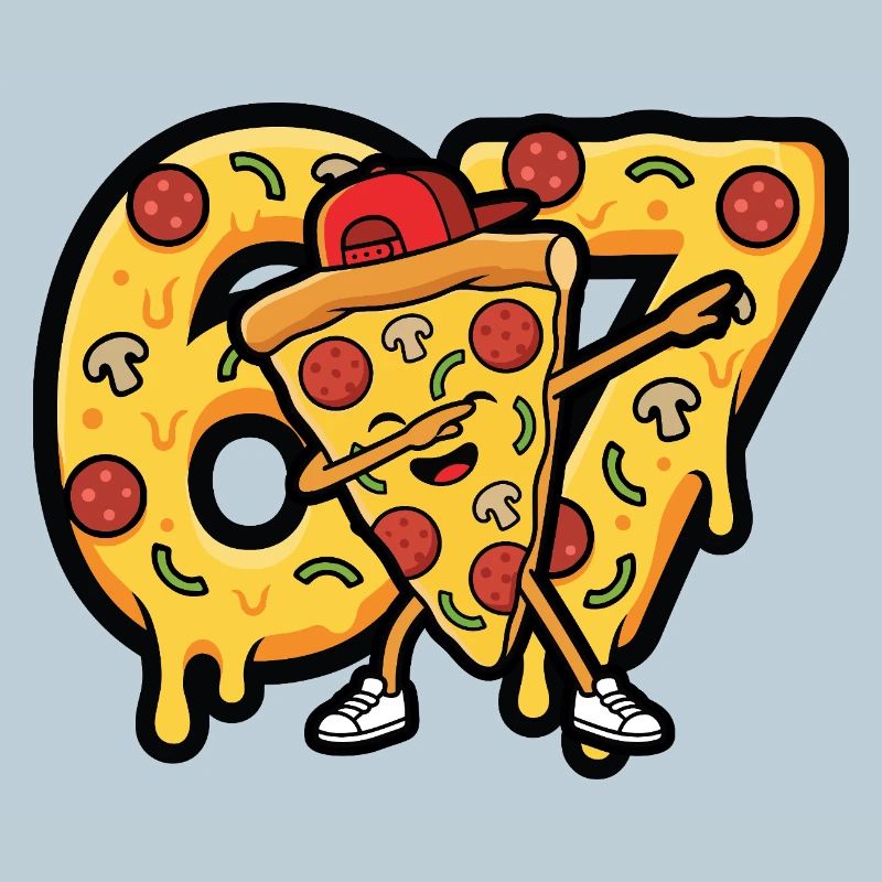 Pizza Dabbing 67 Slice Hugger